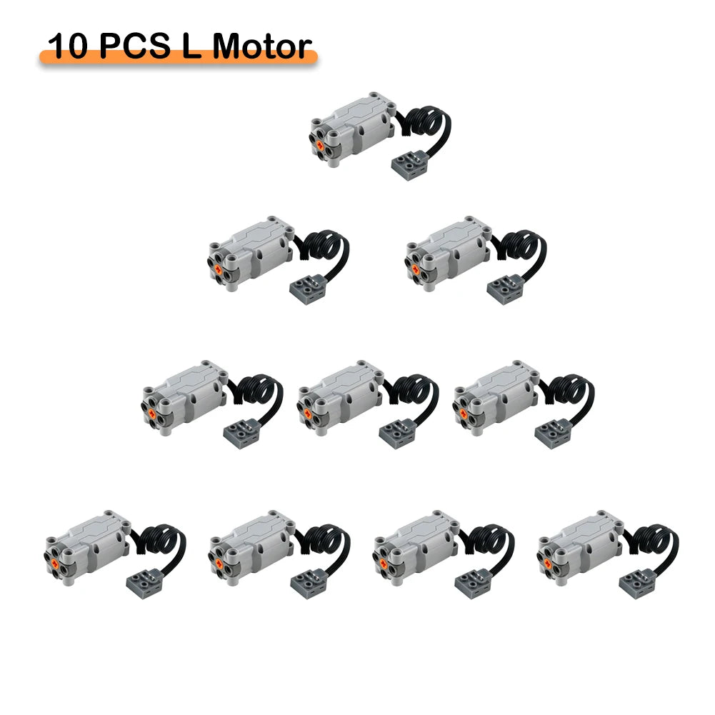 1/2/4/10PCS Generation 2 New MOC Power Function Parts L Servo Motor Power Modification Technical Bricks Educational Toy Kid Gift