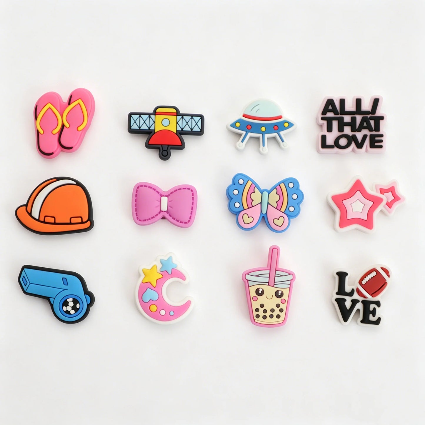 DIY Shoe Charms for Clogs - Random Selection of Charming Decorations for Girls And Women Personalize Your Footwear