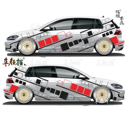 Car stickers For Volkswagen Golf8 MK5 MK6 MK7 GTI POLO customized exterior design sporty fashionable decals Vinyl  Accessories