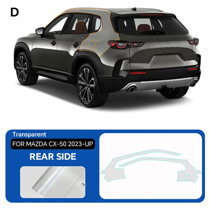 For MAZDA CX-50 2025 Clear Vinyl Wrap TPU PPF 8.5Mil Pre-Cut Paint Protection Film Full Vehicle Kit Anti-Scratch Self Adhesive