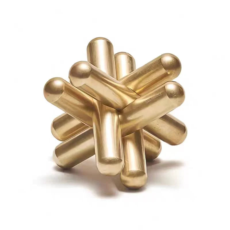 Luban Lock Metal Puzzles Brain Teasers Hard IQ Test Mind Challenge Assembly & Disentanglement Educational Toys For Adult Teens