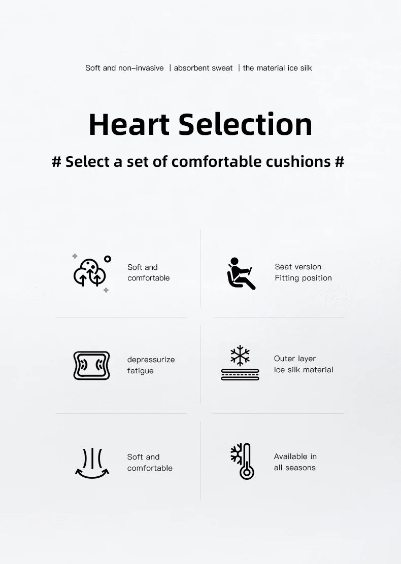 Car Seat Cushion Cover Ice Silk Breathable Backrest Soft Mat For Mazda 3 CX5 CX30 MX5 CX3 CX9 CX7 MX3 MX6 CX50 CX60 CX70 CX90 MS