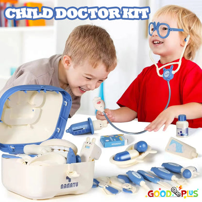 Child Doctor Kit Dentist Doctor Pretend Play Set with Storage Box Children Hospital Play Nurse Game Toys for Girls Gift for Kids