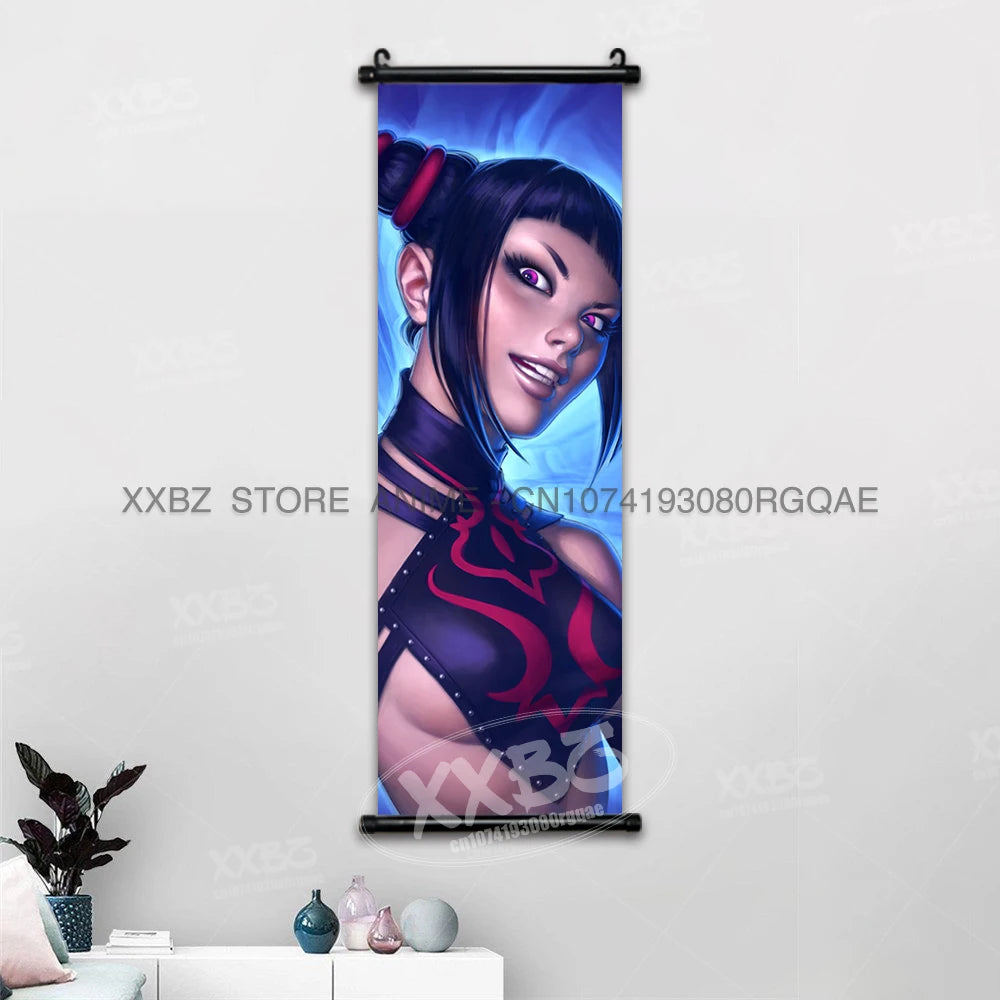 Fighting Game Street Fighter Home Decoration Hanging Painting Gouken Figures Wall Artwork Scrolls Picture Canvas Print Poster