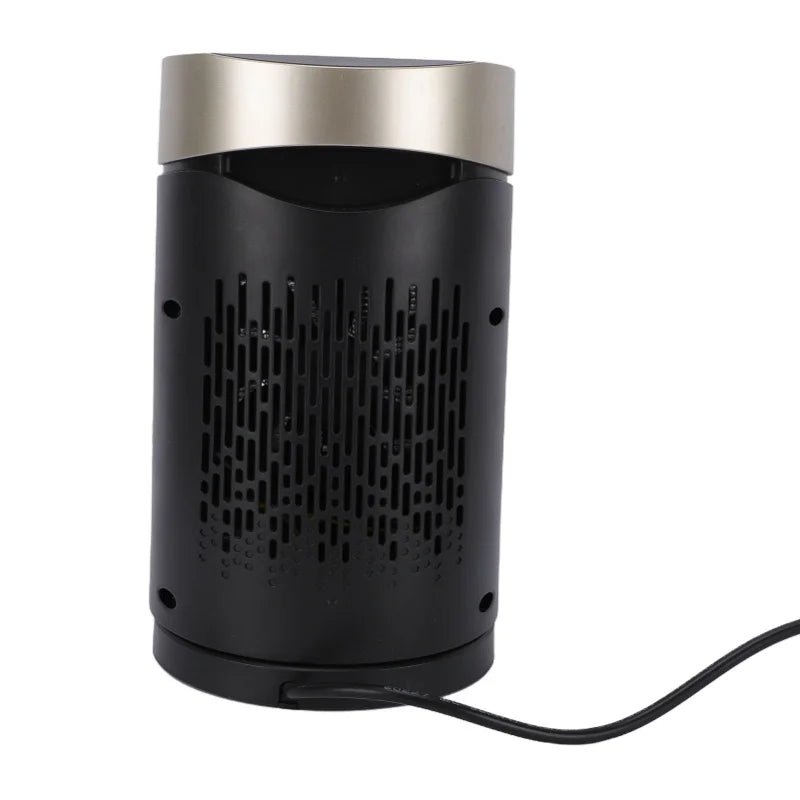 Portable 1500W Electric Space Heater Gold With Remote Control Tip Over Protection For Indoor Use Fast Heating Safety