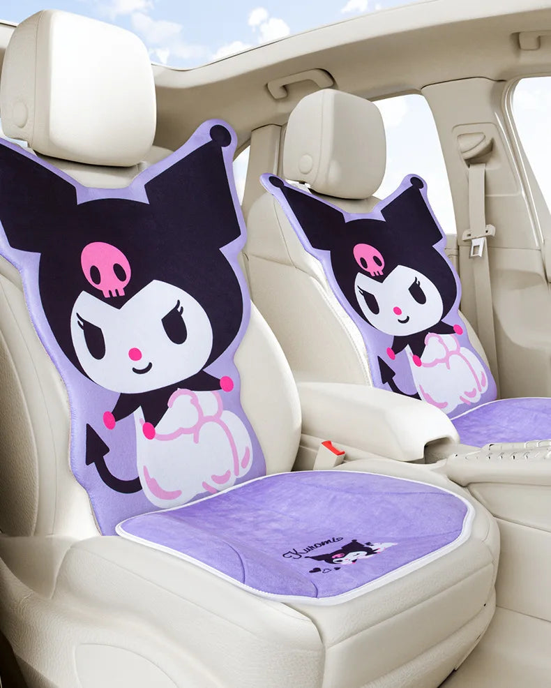 My Melody Car Seat Cushion Sweat Absorbing Plush Women's Cute Cartoon Pillow Comfortable Soft Cushion for Vehicle Seat