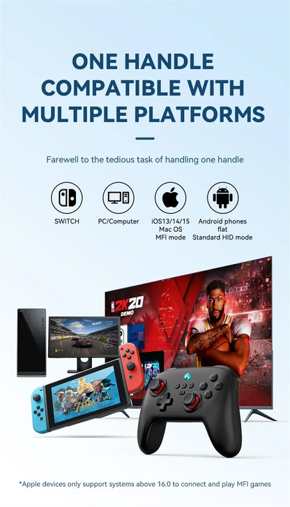 2026 New Switch Pro Wireless Gamepad For Nintendo Switch OLED Lite PC Steam Yuzu Bluetooth Joystick Controller Dual Vibration Tu