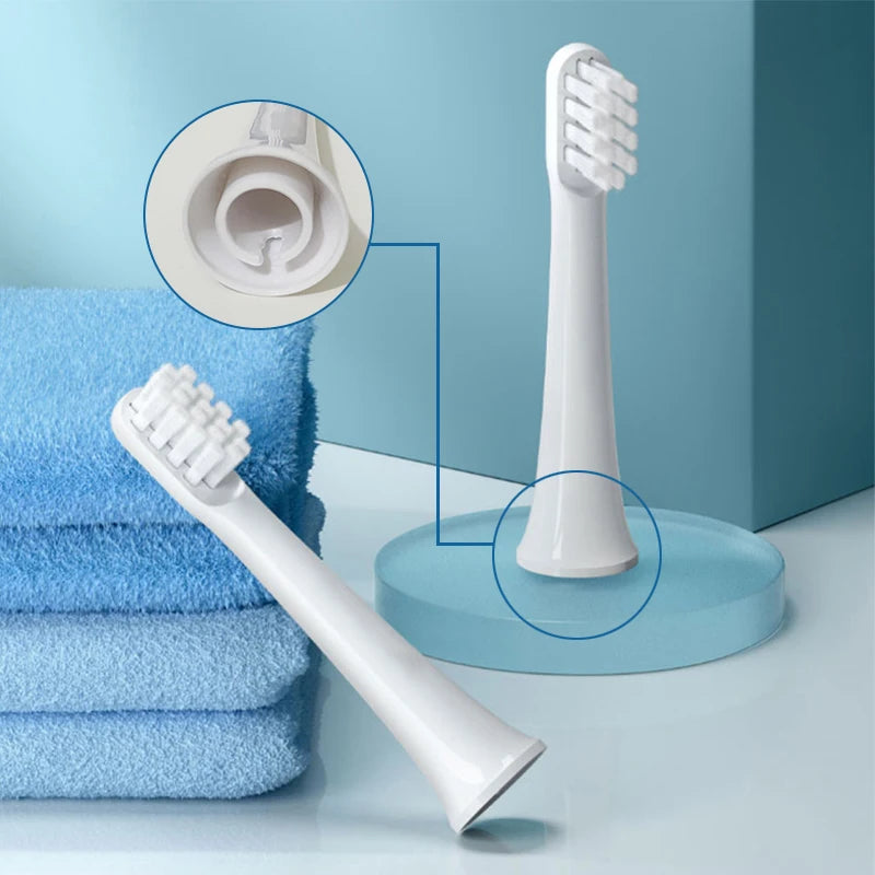 Brush Heads for XIAOMI T100 20/50/100Pcs Sonic Electric Toothbrush Soft DuPont Bristle Brush Vacuum Nozzles Refills