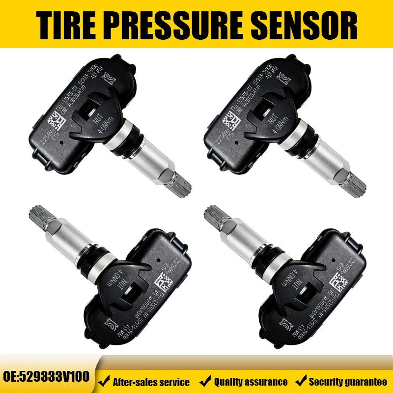 1/4PCS 433MHZ Tire Pressure Monitor System TPMS Fit For Hyundai Grandeur i40 Azera Replacement For 529333V100 52933-3V100