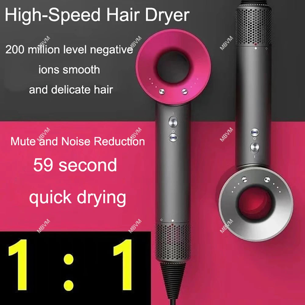 Professinal Negative Ion For Dyson Hair Dryer Hairdryer Leafless Constant Temperature High Speed Quick Dry Home Powerful Electri