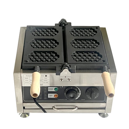 Commercial Honey Comb Waffle Stick Maker honeycomb Waffle Machine Bubble Egg Cake Oven Electric Waffle Making Machine Iron Baker