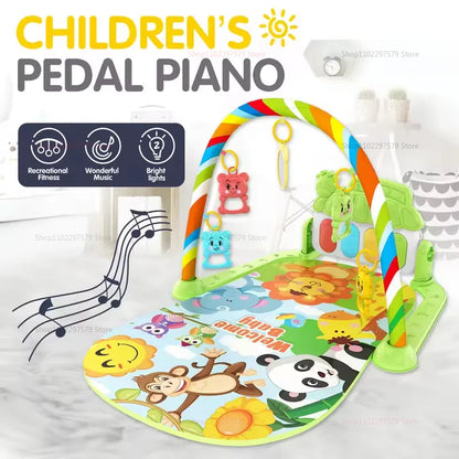 New Baby Activity Gym Rack Early Education 0-36 Months Toys Gifts Musical Newborn Piano Keyboard Crawling Blanket Pedal Play Mat