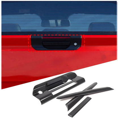 Fit for Ford Ranger 2024 2025 Interior Protection Sticker Carbon Fiber Grain Gear Shift Panel Cover Trim