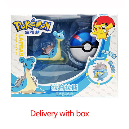 Hot Pokemon Figure Greninja Lucario Pokeball Gyarados Pikachu Dragonite Gengar Mew Venusaur Elf Poke Ball Toy Kids Birthday Gift