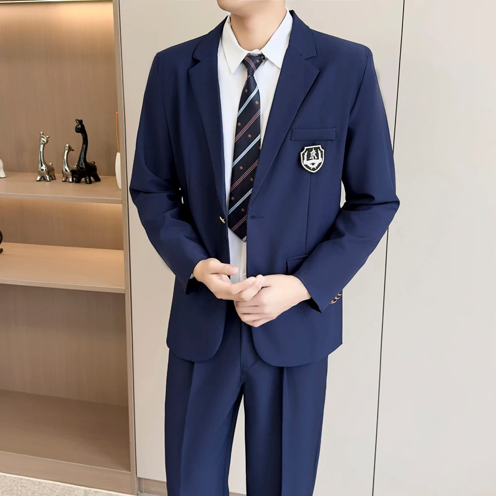 2026 New Style Men's Suit - Korean Fashion Suit - Soft and Breathable Trendy Solid Color Suit Set - S-5XL