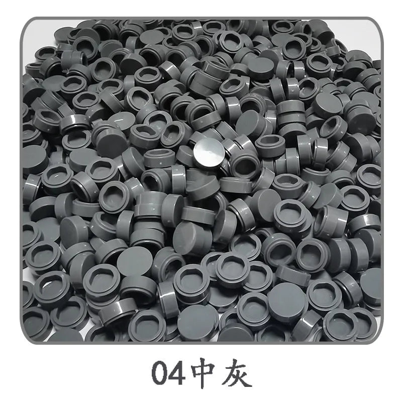 900pcs 52 Colors City Building Blocks Flat Tile 1x1 Round Bricks DIY Enlighten Blocks Parts 98138 Blocks for Children Boys Girls