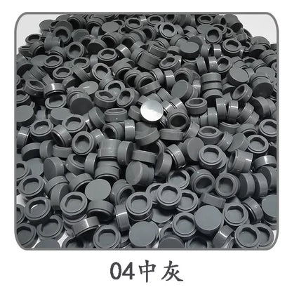 900pcs 52 Colors City Building Blocks Flat Tile 1x1 Round Bricks DIY Enlighten Blocks Parts 98138 Blocks for Children Boys Girls