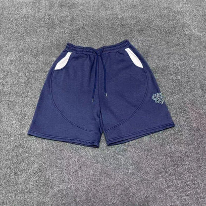Mertra American Street Style Embroidered Logo Men's And Women's Loose Straight Leg Short Pants Casual Summer Color Block Shorts