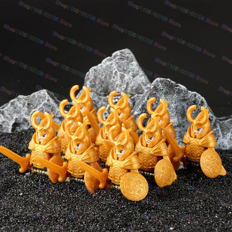 Medieval Knights Building Blocks Warrior Soldiers Crusaders Hospital Teutonic Knight Legion Figures Block Toys Accessories