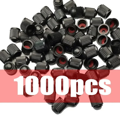 4-1000Pcs Car Tire Valve Caps High Quality Truck Motorcycle MTB Road Bicycle Tyre Rim Valve Stem Plastic Covers Car Accessories