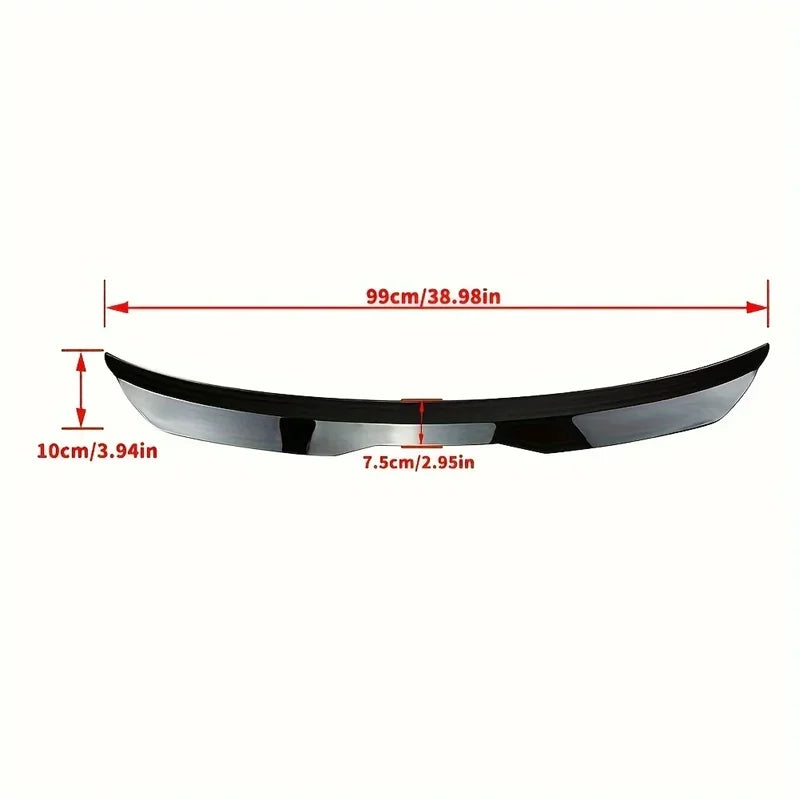 99Cm Car Universal Rear Roof Spoiler For BMW Accessories 1 Series F20 F21 LCI M135i M140i 15+ Gloss Black ABS