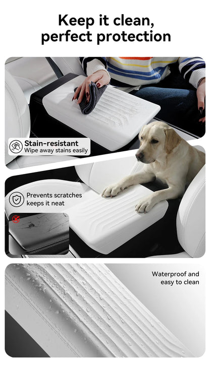 YZ  For Tesla Model Y YL Juniper Model 3 Highland TPE Armrest Cover Soft Case Center Arm Rest Pad Anti-scratch 2026 Accessories