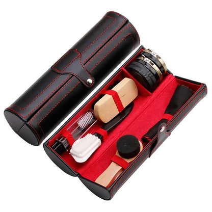 Professional Shoes Care Kit Quick Polish Leather Shoe Brush Cleaning Set Keep Shiny Clean Tools for Boots Sneakers