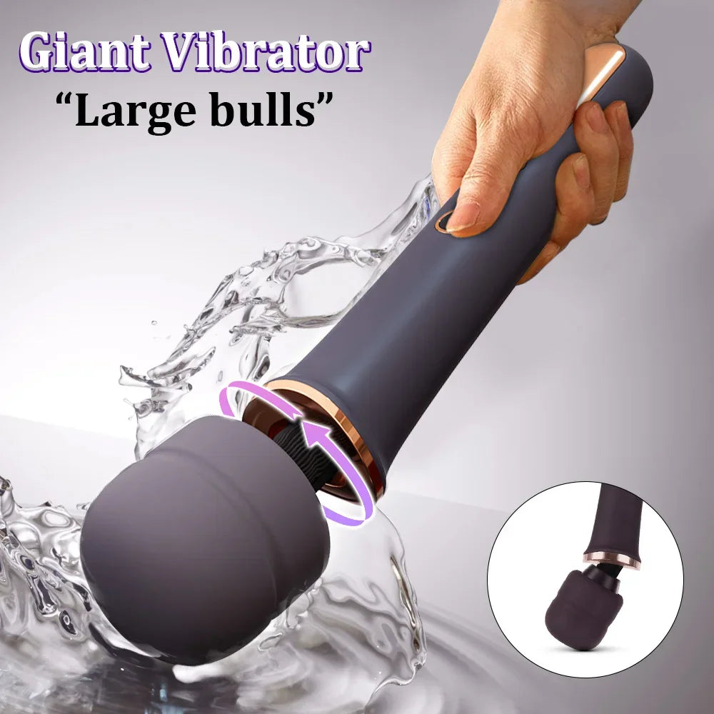 Magic AV Wand Vibrator for Women with 14 Powerful Modes Clitoris And G Spot Stimulator Female Masturbation Body Massager Sex Toy