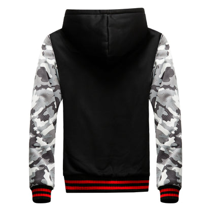 Men's Hoodie Winter Thick Warm Fleece Zipper Sweatshirts Casual Hoodies Daily Coat Sportwear Male Streetwear Hoodies Unisex