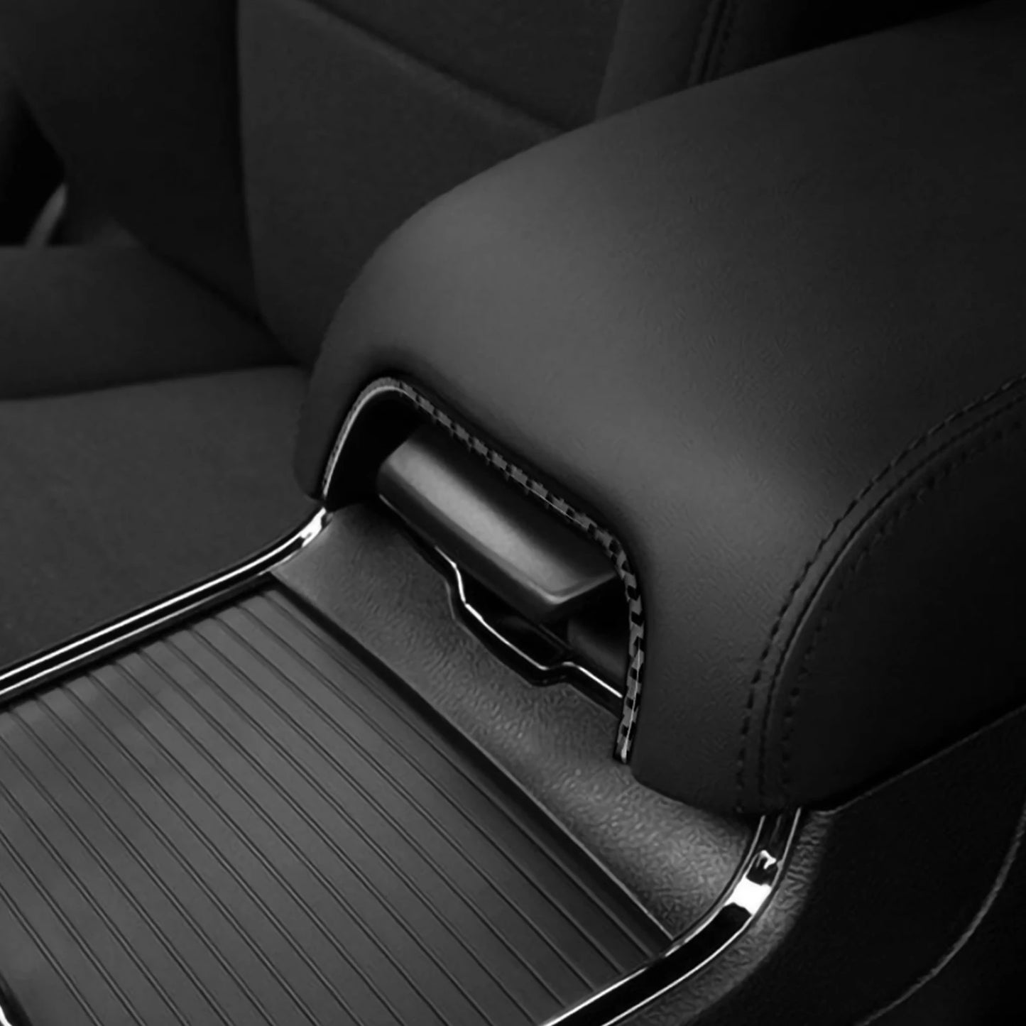 For Chrysler 300 (2011-2014) Car Center Console Gear Shift Panel Steering Wheel Cover Carbon Fiber Interior Sticker Accessories