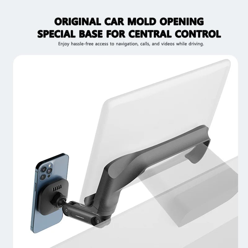 VASTZ Adjustable Wireless Charger Mobile Phone Mount Central Control Screen Magnetic Car Cell Phone Holder For Tesla Model 3 Y