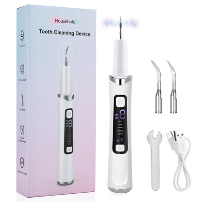 Ultrasonic Dental Scaler Electric Sonic Teeth Plaque Cleaner Dental Stone Removal For Teeth Tartar Stain Teeth Calculus Remover