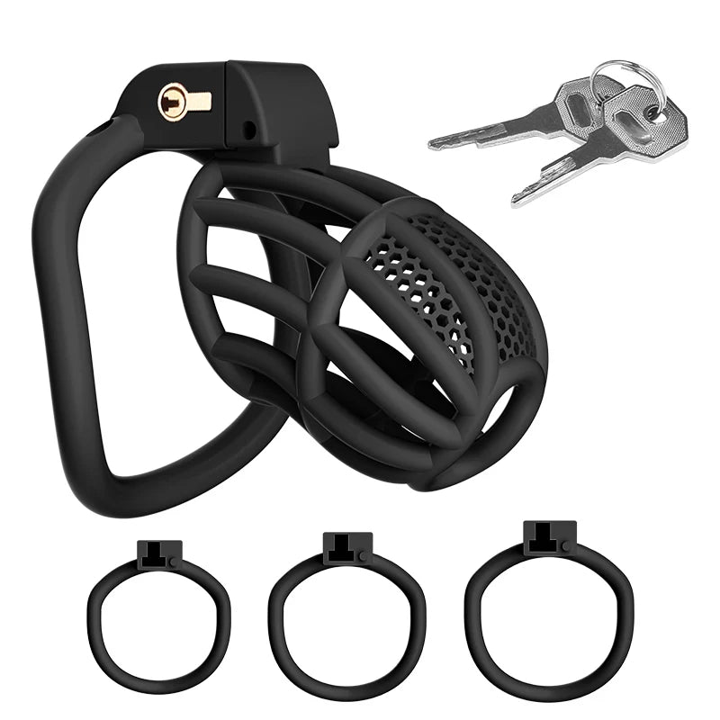 Chastity Cage Male Cock Cage Adjustable Penis Ring Slave Bondage Chastity Lock Sissy Gay Chastity Devices Sex Toys For Men Gay