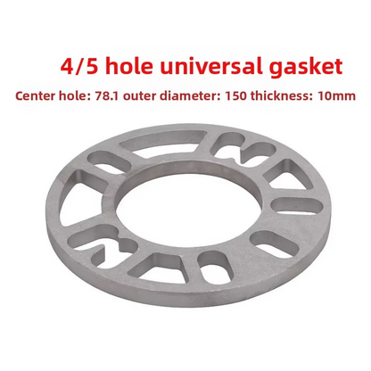 4-5 Hole Universal Aluminum Alloy Flange Gasket Lightweight Wheel Hub Center Gasket For Automobiles And Motorcycles