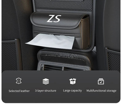 Car Organizer For MG ZS Seat Storage Box Car Hanging Storage Bag Tissue Box Car Stowing Tidying Storage Pocket