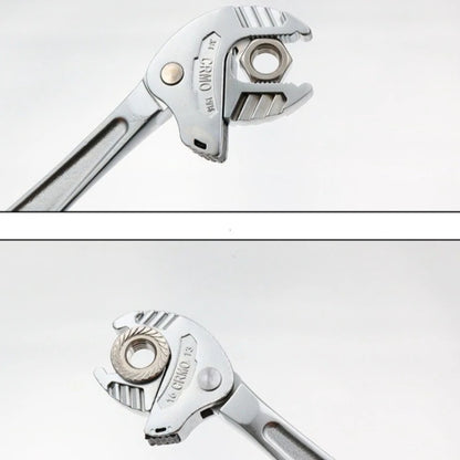 Heavy Duty Industrial Self Adjusting Ratchet Crab Claw Pipe Wrench Wide Jaw for Automotive Plumbing Manufacturing Repair Tool