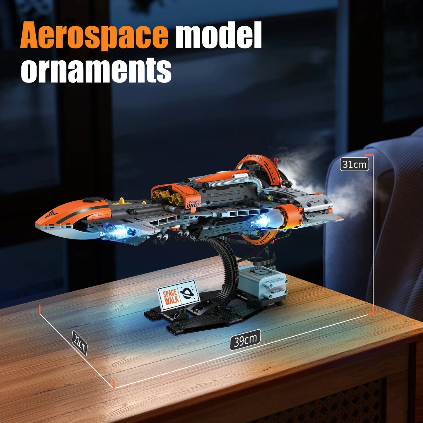 K96156 Space Shuttle Building Blocks DIY Spaceship Model STEM MOC Home Decor Birthday Christmas Gift Kids Adults 764PCS