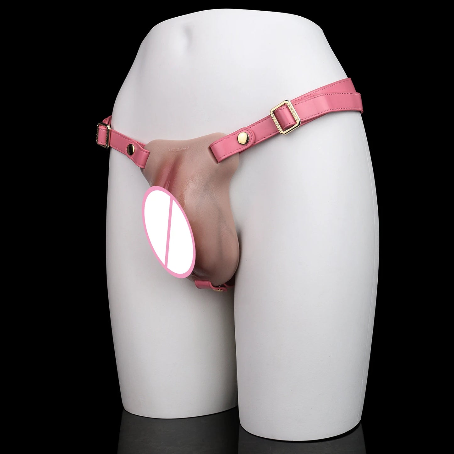 SXXY Super Lifelike Vagina Chastity Cage Penis Hiding Insertable Toy Flexible Silicone Cock Cage Adult Intimate Pleasure Product