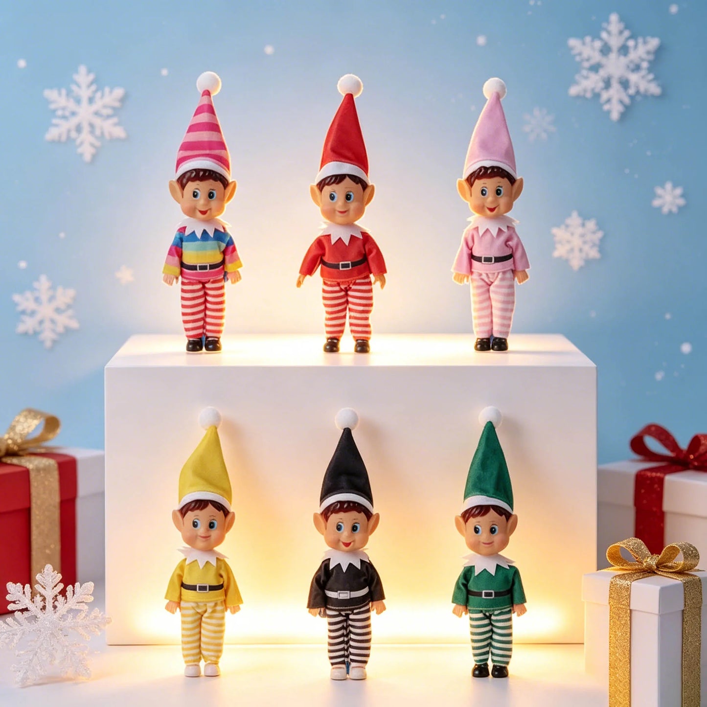 2026 Christmas Elf Dolls with Music and Lights for Christmas Gifts, Trendy Play Dolls, Children's Handmade Toys, and Gifts