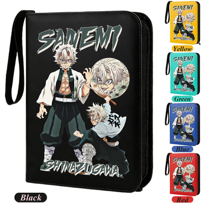 400pcs Anime Demon Slayer Zipper Card Album Book Collection Card Storage Folder Hold Tanjiro Game Cards Binder Holder Protector