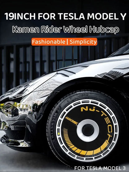 4PCS 19 Inch Wheel Cap Hight Performance Replacement Hub Cap Full Rim Cover Wheel Hubcap For Tesla Model Y 2020-2023 Accessories
