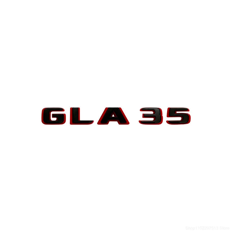 2024 New style Two tone Letters Numbers GLA35 GLA45 GLA45S Turbo 4matic+ for Car Fender Trunk Rear X156 Sticke