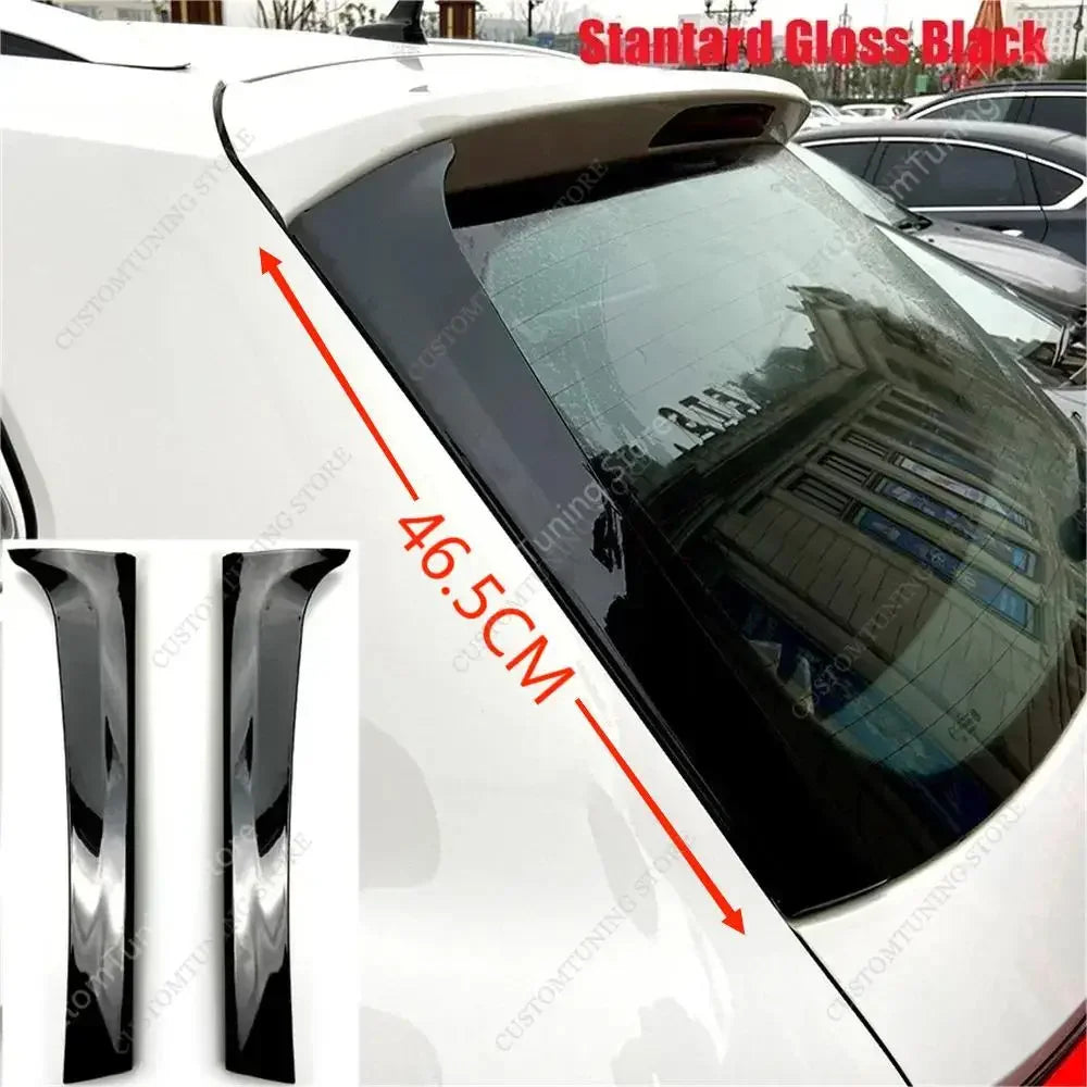 Gloss Black Car Rear Wing For VW Tiguan MK2 Rline \ Standard 2017-2021 Side Spoiler Canard Wing Tuning Accessories ABS Plastic