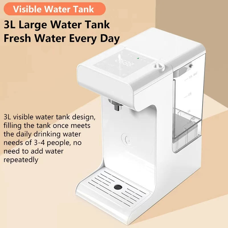 Reverse Osmosis Hydrogen-Rich Water Dispenser 1200PPB Instant-Heat Water Purifier Ready to Drink Desktop Hydrogen Water Machine