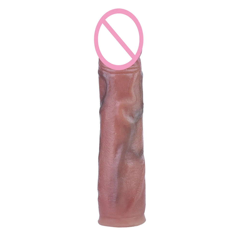 FRKO Flat Inverted Chastity Cage With Detachable Silicone Skin Feeling Dildo Bondage Belt CBT Adlt Games Cocklock Sex Toys Gays