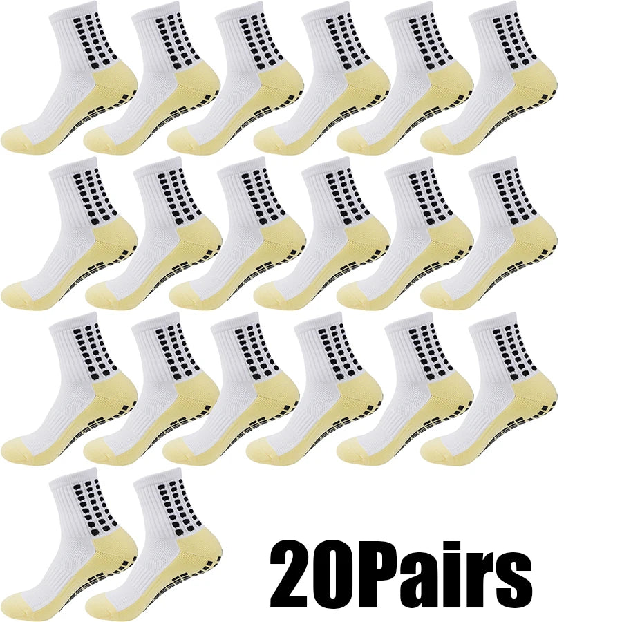 HLHYX Non Slip Grip Socks Men Women Towel Bottom Breathable Shockproof For Football Basketball Running