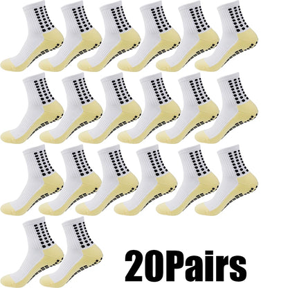 HLHYX Non Slip Grip Socks Men Women Towel Bottom Breathable Shockproof For Football Basketball Running