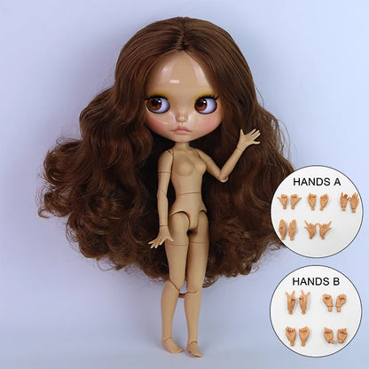 ICY DBS Blyth Doll BJD Joint Body Tan Skin Toothed Mouth Set Doll 1/6 30cm Girl Gift Anime SD