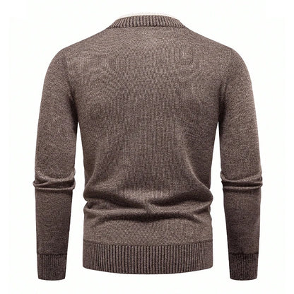 Mens Knit Sweater Half Zip Collar Pullover Casual Sport Golf Sweaters American Size Male Autumn Winter Clothes
