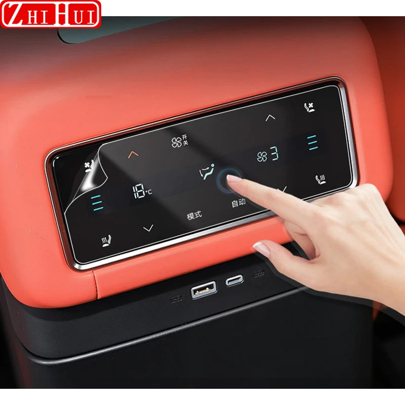 For BYD Sealion 8 Atto 8 Tang L Car Rear Air Conditioning Film Central Control Navigation Tempered Instrument Glass Accessories
